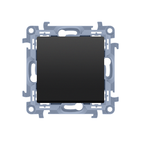 SIMON 10 Łącznik jednobiegunowy (moduł) 10AX, 250V~, szybkozłącza czarny CW1C.01/49