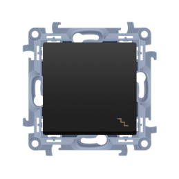 SIMON 10 Łącznik schodowy (moduł) 10AX, 250V~, szybkozłącza  czarny CW6C.01/49