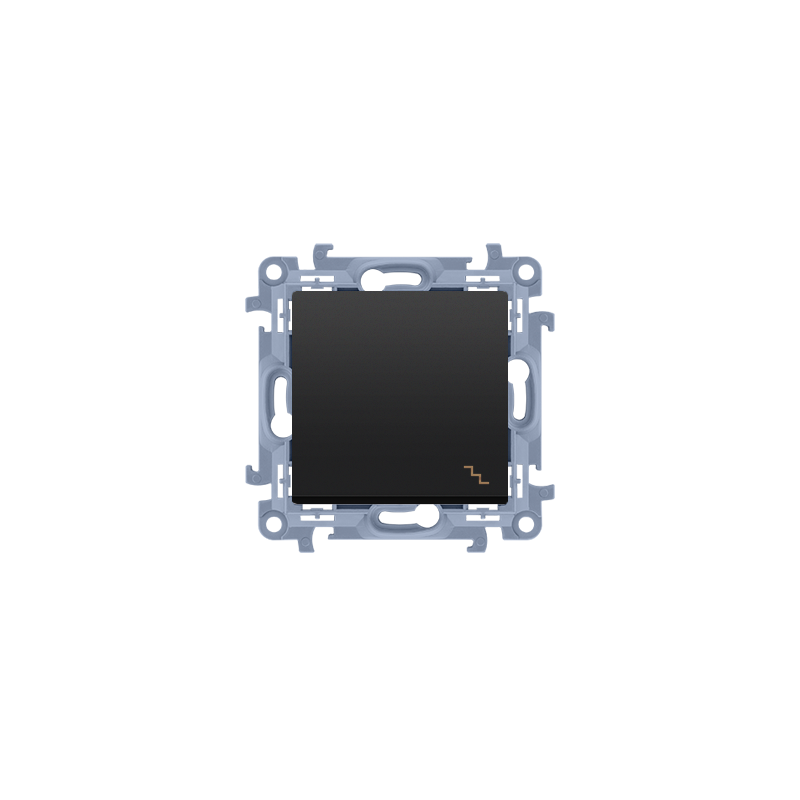 SIMON 10 Łącznik schodowy (moduł) 10AX, 250V~, szybkozłącza  czarny CW6C.01/49