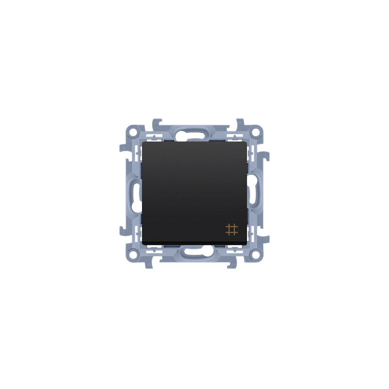 Łącznik krzyżowy 10AX, 250V~, zaciski śrubowe czarny mat CW7.01/49 SIMON 10