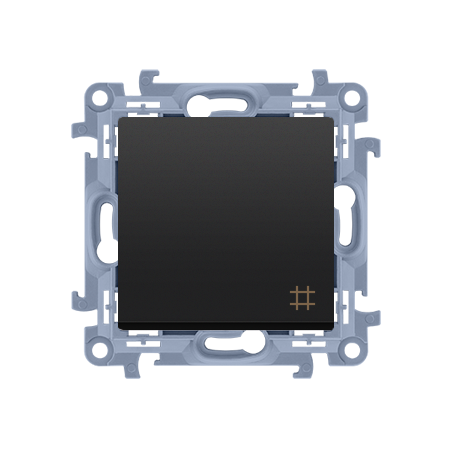 Łącznik krzyżowy 10AX, 250V~, zaciski śrubowe czarny mat CW7.01/49 SIMON 10