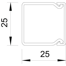 WDK25025RW Kanał instalacyjny z perforacją dna