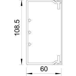 WDK60110RW Kanał instalacyjny z perforacją dna