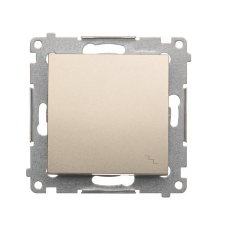 DW6.01/44 Łącznik schodowy (moduł) 10AX, 250V~, szybkozłącza  złoty mat -  Simon 54