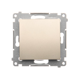 DW1.01/44 Łącznik jednobiegunowy (moduł) 10AX, 250V~, szybkozłącza  złoty mat -  Simon 54