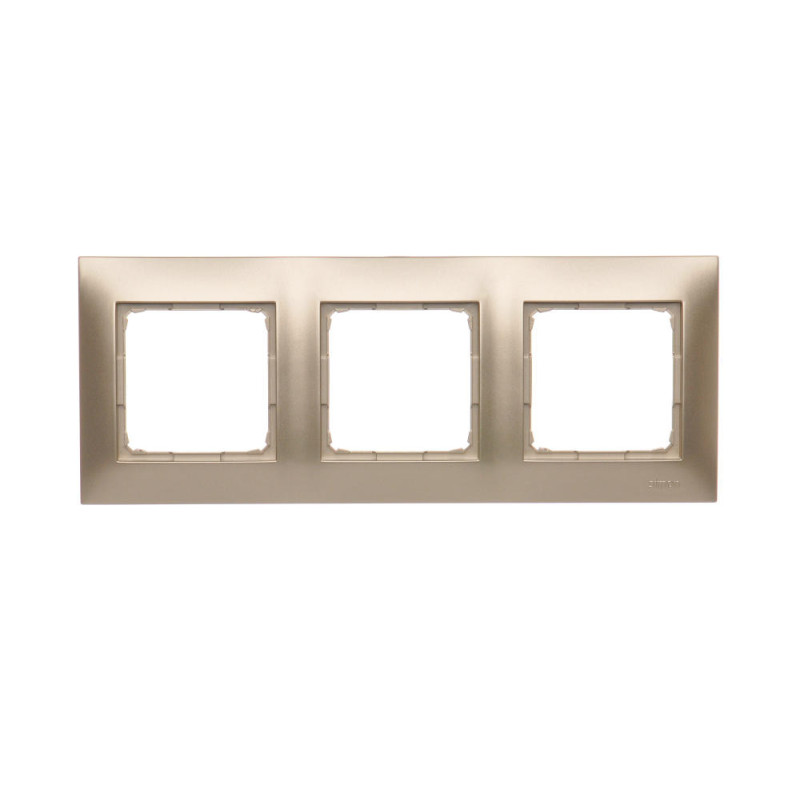 DR3/44 Ramka 3-krotna uniwersalna IP20 / IP44  złoty mat -  Simon 54