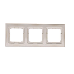 DR3/44 Ramka 3-krotna uniwersalna IP20 / IP44  złoty mat -  Simon 54