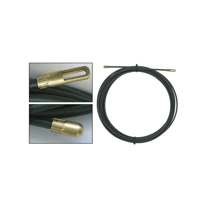 Taśma perlonowa do przeciągania przewodów 20 M czarny z konikiem