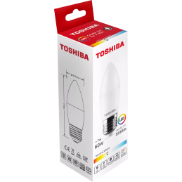 Żarówka LED TOSHIBA E27 C37 7W = 60W 806lm 4000K