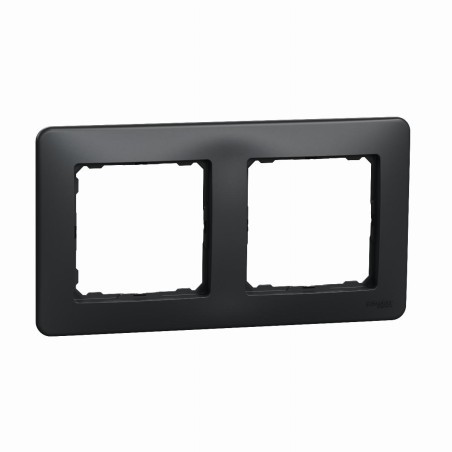 Ramka 2-krotna czarny antracyt Sedna D&E SDD314802
