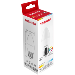 Żarówka LED TOSHIBA C37 E27 4,7W = 40W 470lm 3000K