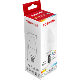 TOSHIBA LED N_STD C37 E14  4.7W 3000K świeczka