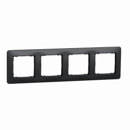 Ramka 4-krotna czarny antracyt Sedna D&E SDD314804