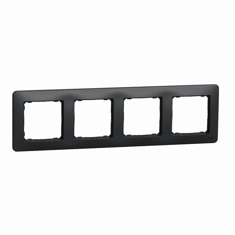 Ramka 4-krotna czarny antracyt Sedna D&E SDD314804