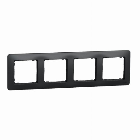 Ramka 4-krotna czarny antracyt Sedna D&E SDD314804