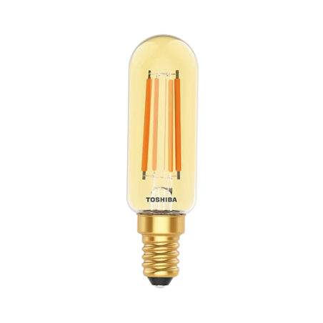 TOSHIBA LED FILAMENT Dekoracyjna (AMBER) T25 E14 4.5W 2200K Tablicowa