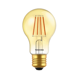Żarówka TOSHIBA LED FILAMENT Dekoracyjna (AMBER) A60 E27 4.5W = 25W 2200K