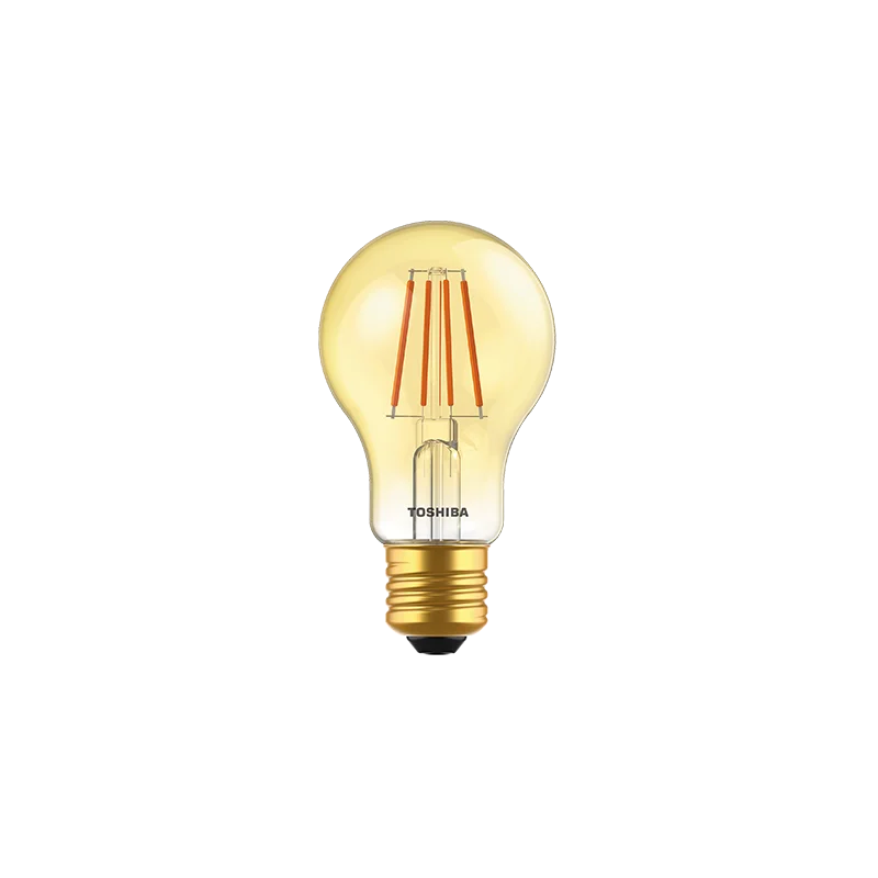 Żarówka TOSHIBA LED FILAMENT Dekoracyjna (AMBER) A60 E27 4.5W = 25W 2200K