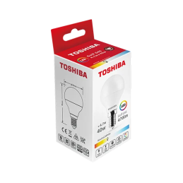 TOSHIBA LED N_STD G45 E14 4.7W = 40W 4000K Kulka
