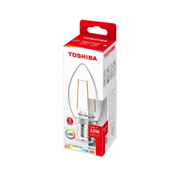 TOSHIBA LED FILAMENT Dekoracyjna C35 E14 2.5W = 25W 2700K świeczka