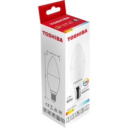 TOSHIBA LED N_STD C37 E14 7W = 60W 3000K świeczka