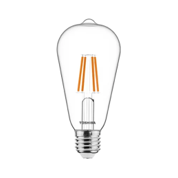 Żarówka TOSHIBA LED FILAMENT Dekoracyjna ST64 E27 4.5W = 40W 2700K Edison