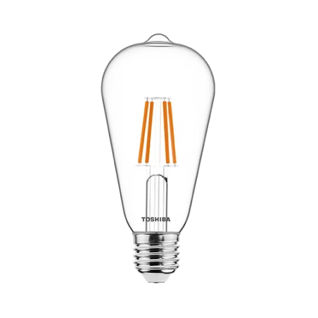 Żarówka TOSHIBA LED FILAMENT Dekoracyjna ST64 E27 4.5W = 40W 2700K Edison