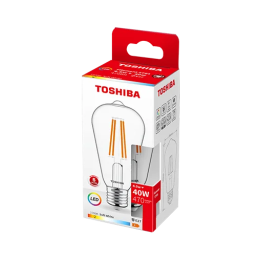 Żarówka TOSHIBA LED FILAMENT Dekoracyjna ST64 E27 4.5W = 40W 2700K Edison