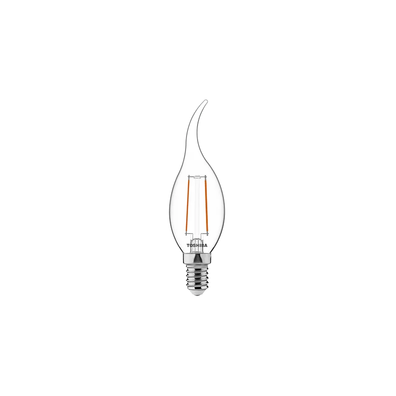TOSHIBA LED FILAMENT Dekoracyjna CF35 E14 2.5W = 25W 2700K świeczka-płomień