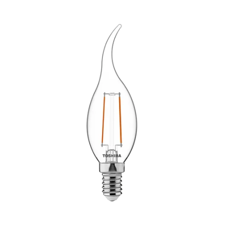 TOSHIBA LED FILAMENT Dekoracyjna CF35 E14 2.5W = 25W 2700K świeczka-płomień