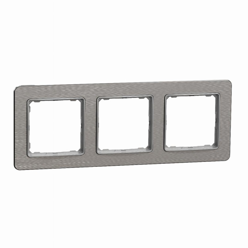 Sedna Elements, ramka 3-krotna, szczotkowane alum.