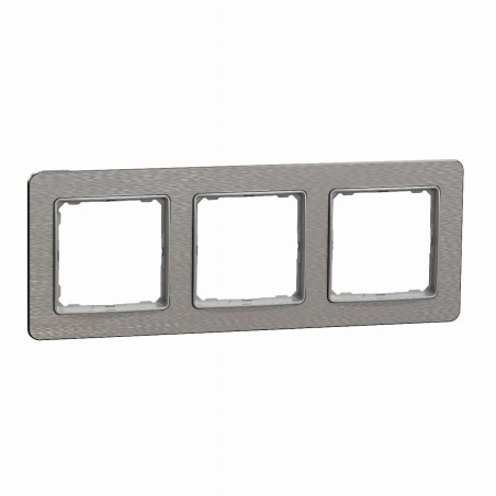 Sedna Elements, ramka 3-krotna, szczotkowane alum.