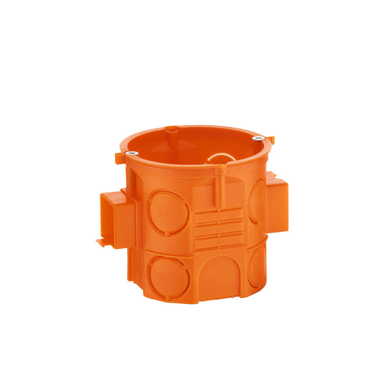 Puszka podtynkowa S60DFw 60mm głęboka z wkrętami pomarańczowa  SIMET 33069008