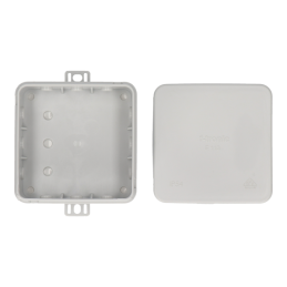 Puszka odgałęźna naścienna, szara IP54 85 x 85 x 40 mm E113 SPAMEL