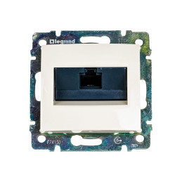 VALENA GNIAZDO 1XRJ45 KAT 5E UTP KREM, Legrand