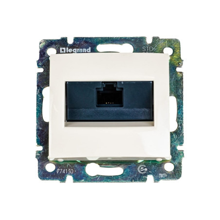 VALENA GNIAZDO 1XRJ45 KAT 5E UTP KREM, Legrand