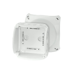 KF 0600 G Puszka do inst. zewn., szara, IP 66/IP 67, 130x130x77, bez zacisków