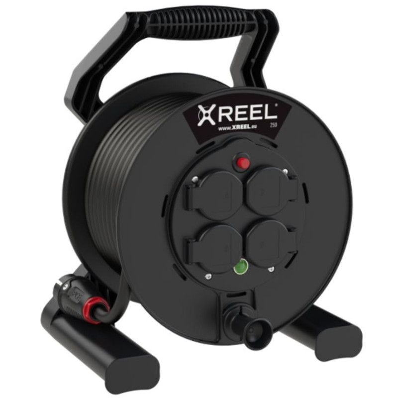 Przedłużacz zwijany X-REEL schemat 25M OW3*2.5 4GS IP54
