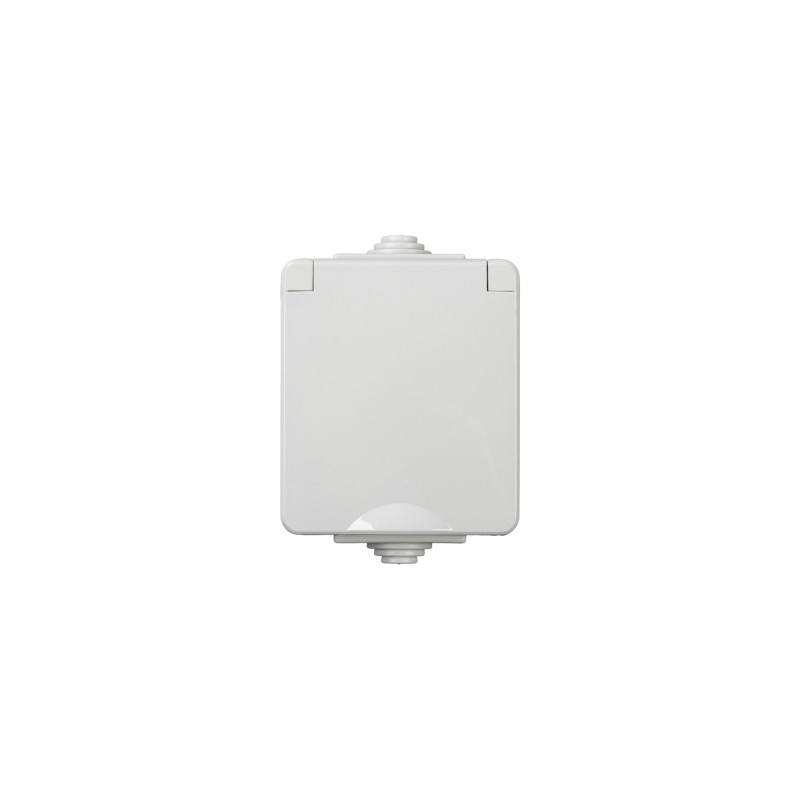 TEKNO IP65GR GN1x2P+Z Gniazdo zasilające francuskie z ochroną styków