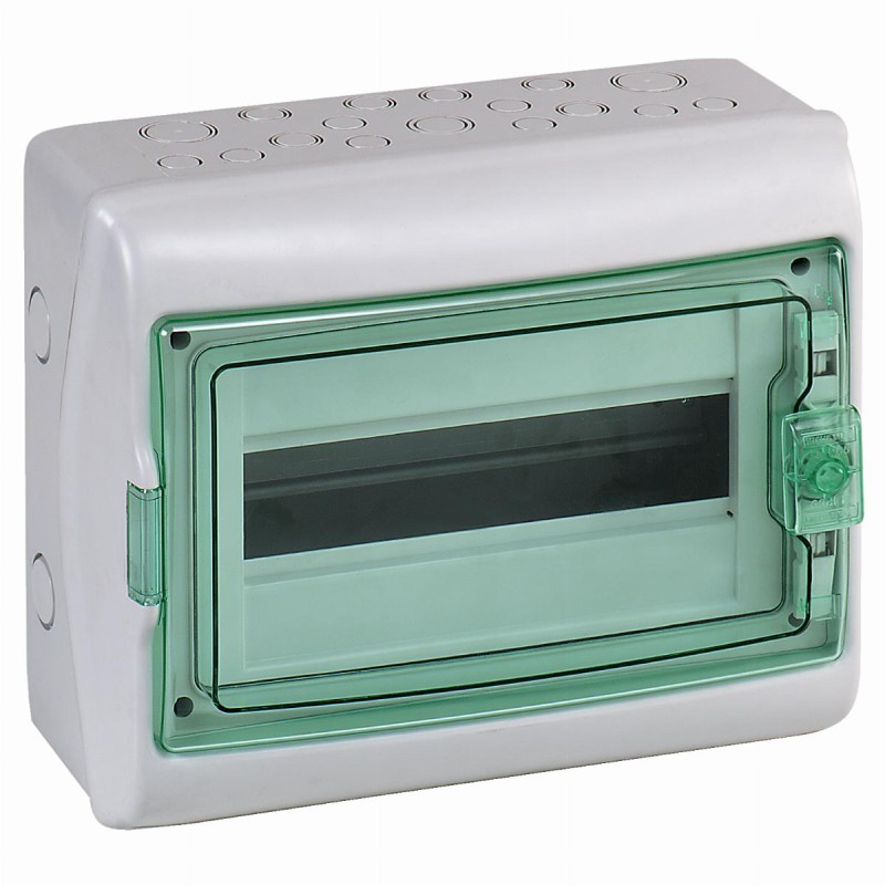 Rozdzielnica natynkowa Kaedra 1x12 IP65 KDR-1-12-NT-T drzwi transparentne 13962