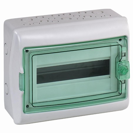 Rozdzielnica natynkowa Kaedra 1x12 IP65 KDR-1-12-NT-T drzwi transparentne 13962