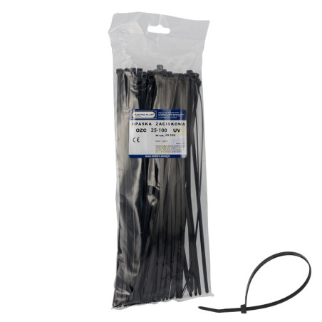Opaska kablowa 2,5mm 25-100 UV (100szt)
