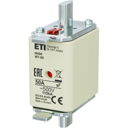 NH00/WT-00 gF 50A/500V Wkładka topikowa NH - szybka / KOMBI