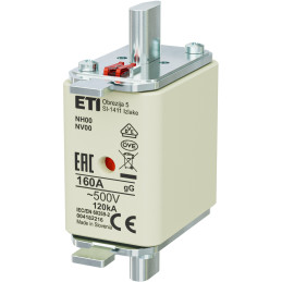 NH00 gG 160A/500V Wkładka topikowa NH - zwłoczna / KOMBI