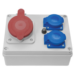 Rozdzielnica R-BOX 190 1x32A/5p 2x250V IP44 B.1603