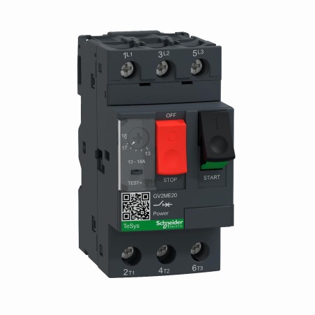 TeSys Deca Wyłącznik silnikowy 3P 7,5kW 13‑18A GV2ME20