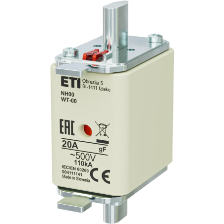 Wkładka topikowa NH00/WT-00 gG 80A/500V 004111137