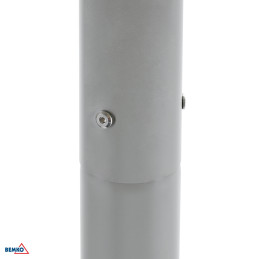 SŁUP OŚWIETLENIOWY SKŁADANY 3M 160X160MM FI60MM SZARY BEMKO