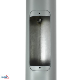 SŁUP OŚWIETLENIOWY SKŁADANY 3M 160X160MM FI60MM SZARY BEMKO