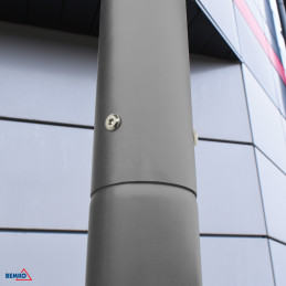 SŁUP OŚWIETLENIOWY SKŁADANY 3M 160X160MM FI60MM SZARY BEMKO